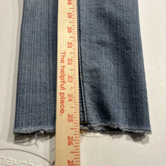 Seven7 Cropped Jeans Women’s Size 31 Blue Light Wash Stretch Denim - Picture 14 of 14